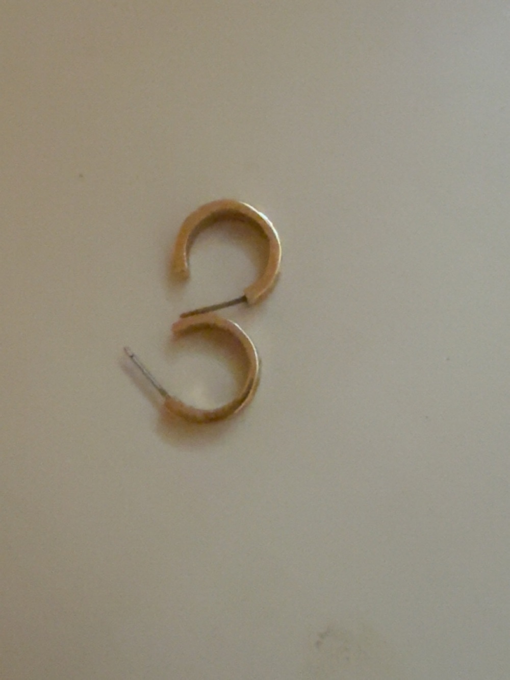 Coach Small Gold Hoop Stud Earrings